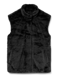 Vero Moda Sonja Poppy Black Faux Fur