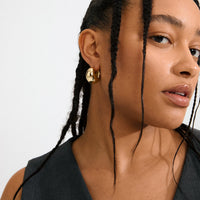 Pilgrim Free Hoops Gold or Silver Plated Earring