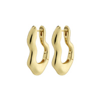 Pilgrim Silver or Gold-Plated Wavy Earrings