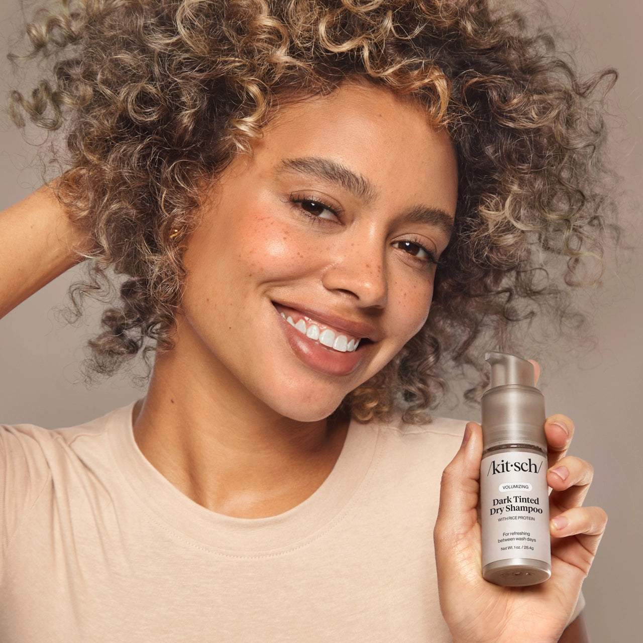 Kitsch Volumizing Rice Protein Dry Shampoo Tinted Dark