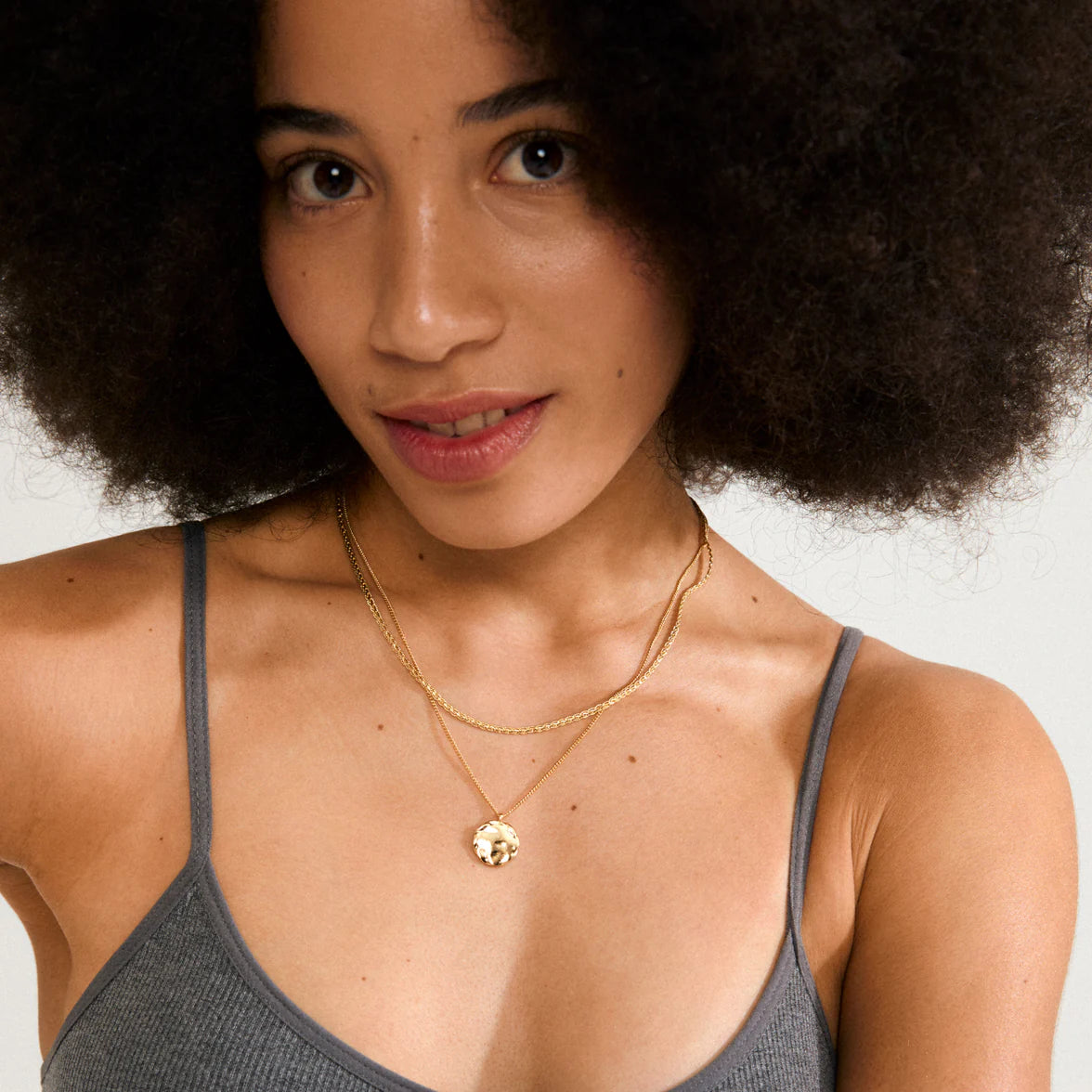 Pilgrim  Declan Gold or Silver Plated 2 in 1 Necklace