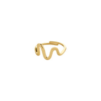 Pilgrim Lulu Stack Ring Wavy Gold Plated