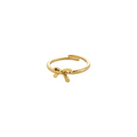 Pilgrim Lulu Bow Stack Ring Silver or Gold Plated