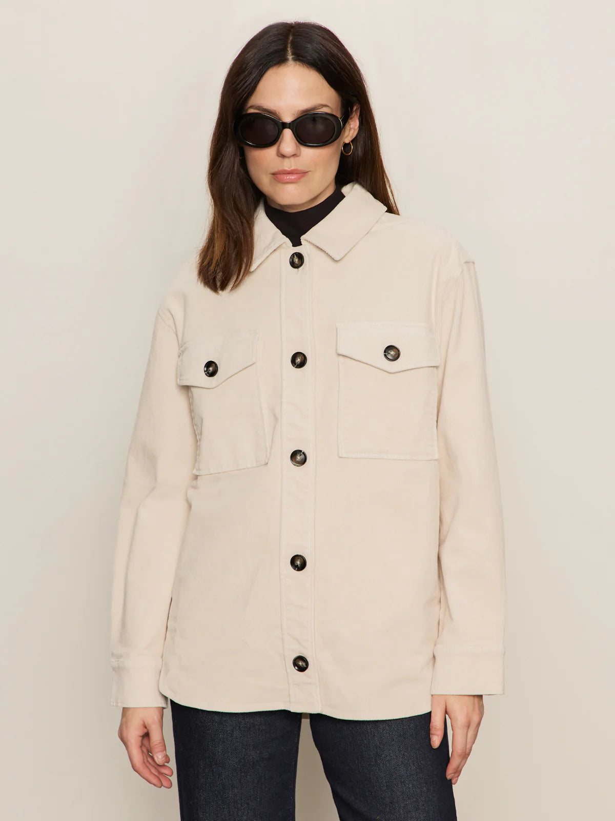 Sanctuary Mother of Pearl Cord Shacket