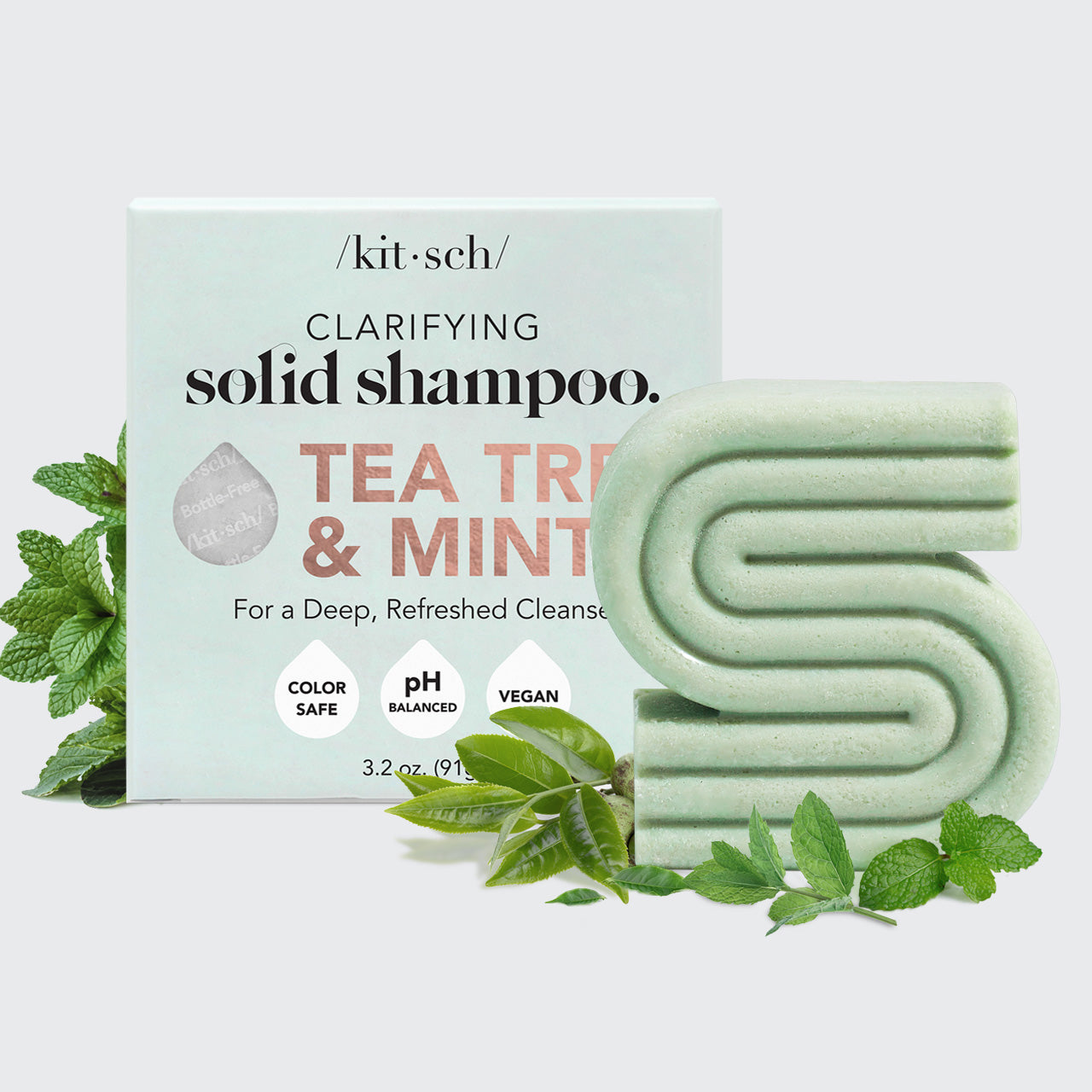 Kitsch Tea Tree Mint Clarifying Shampoo Bar