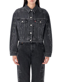 Levi's Shrunken 90s No Pleat Bejeweled Trucker