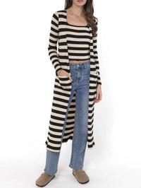 Sadie & Sage Soul Sisters Striped Rib Knit Cardigan