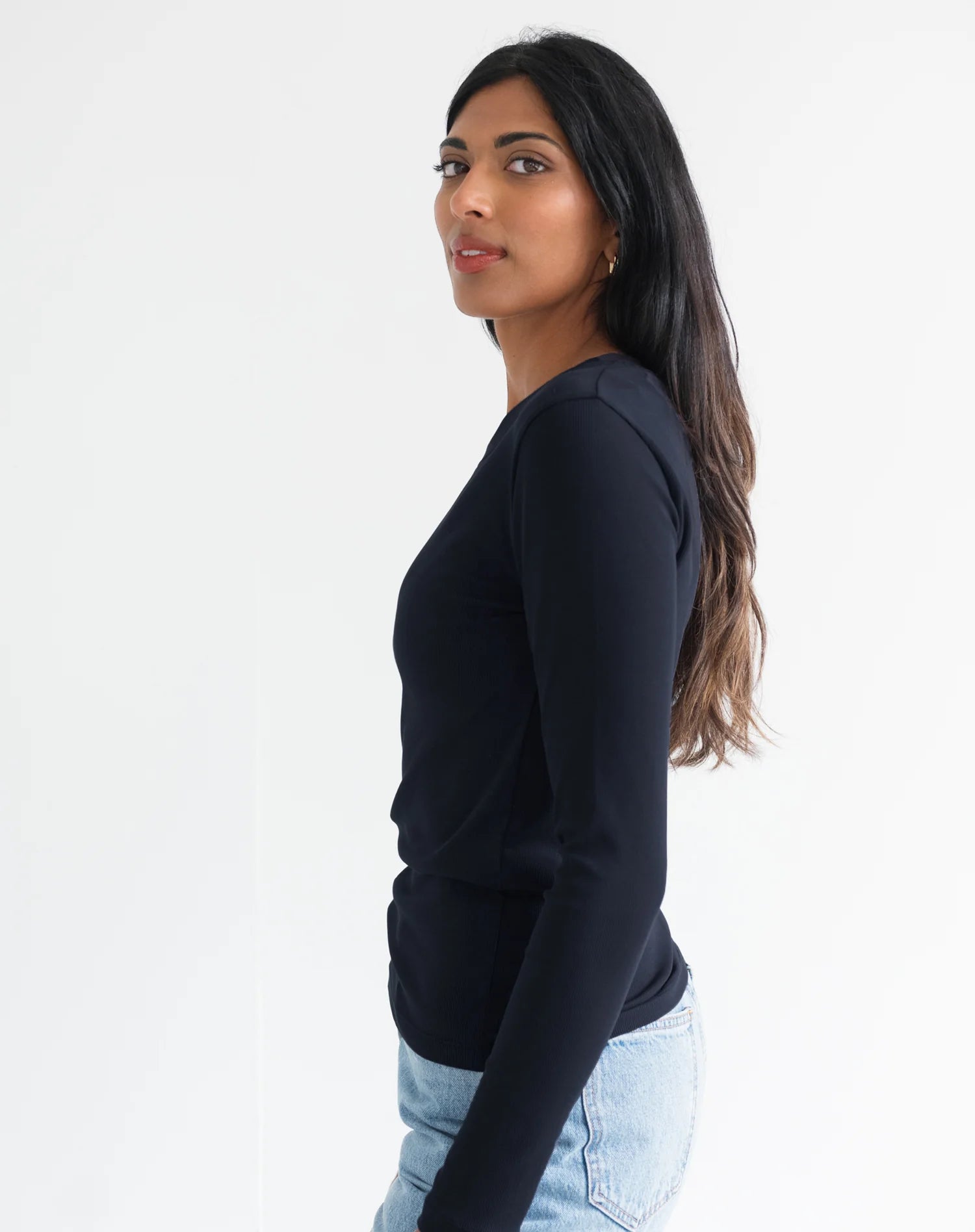 Brunette the Label Ribbed Long Sleeve