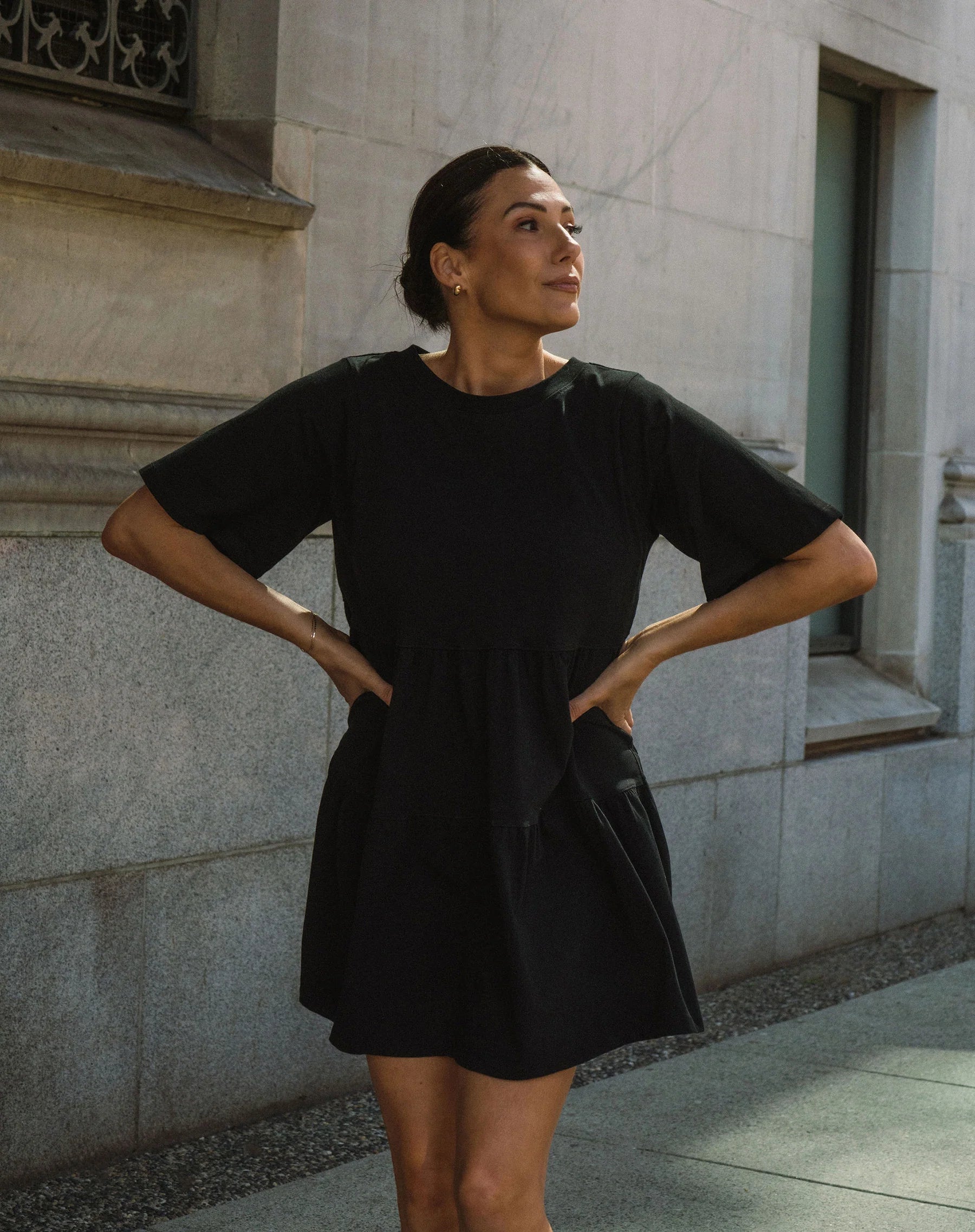 Brunette the Label Tiered Dress w/ Bows