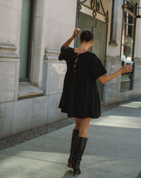 Brunette the Label Tiered Dress w/ Bows