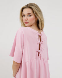 Brunette the Label Tiered Dress w/ Bows