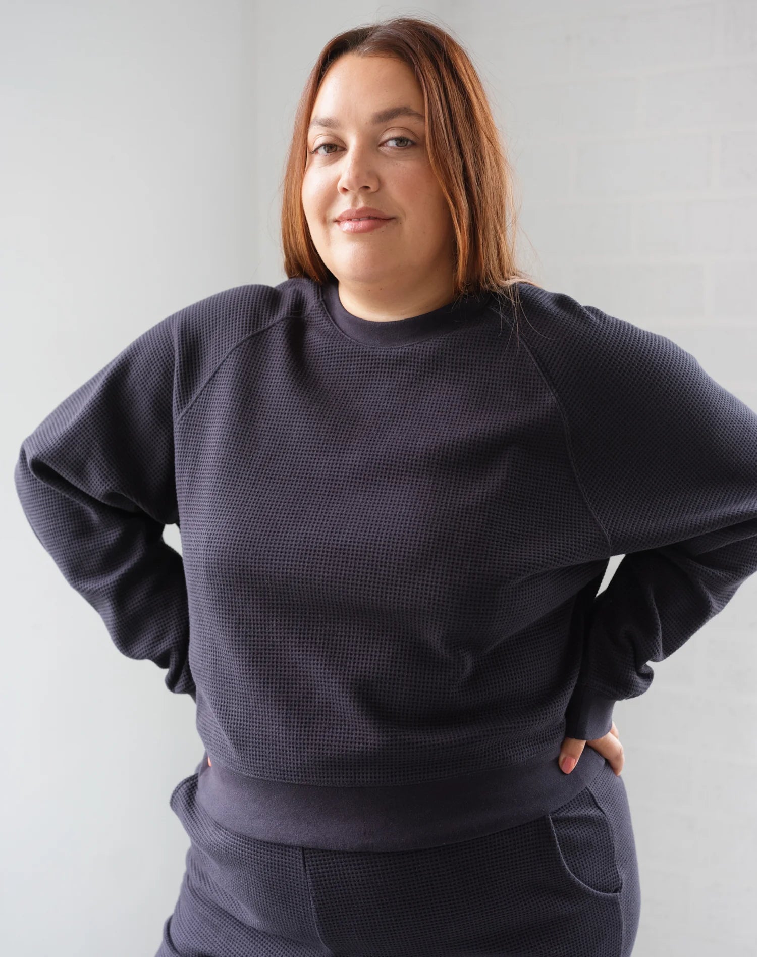 Brunette the Label Navy Raglan Shirt