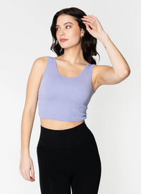 Bamboo Rib Reversible Twist Bra