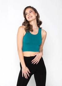 Bamboo Scoop Cropped Tank