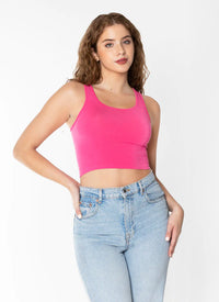 Bamboo Scoop Cropped Tank