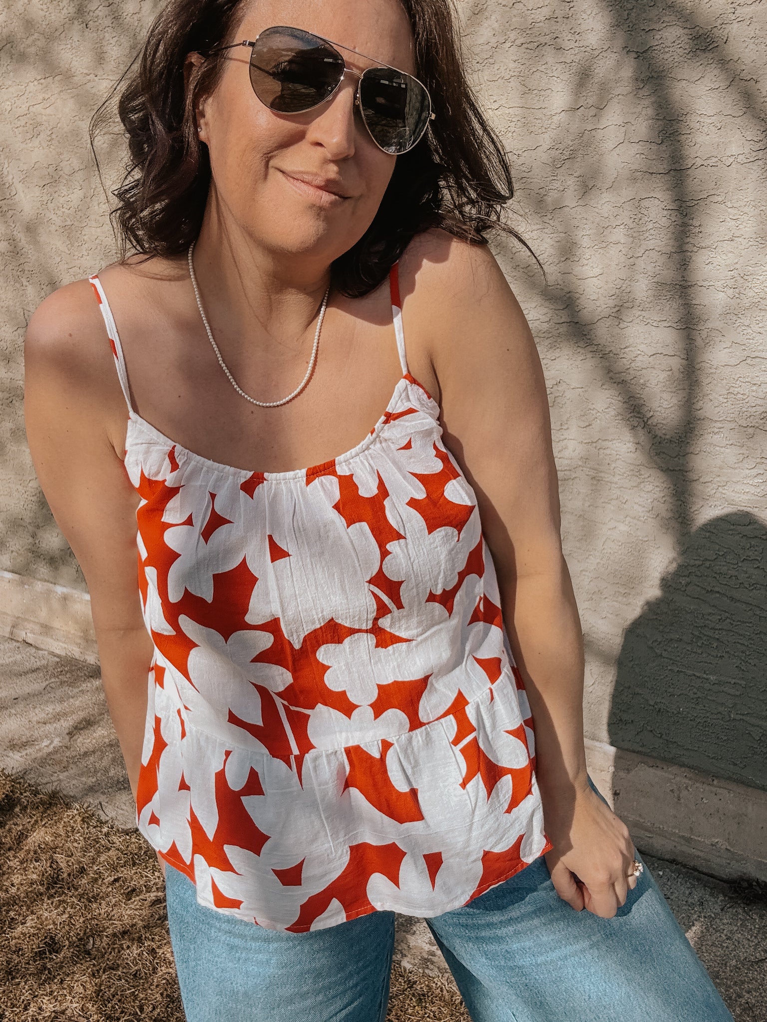 Vero Moda Dicthe Singlet Top Red