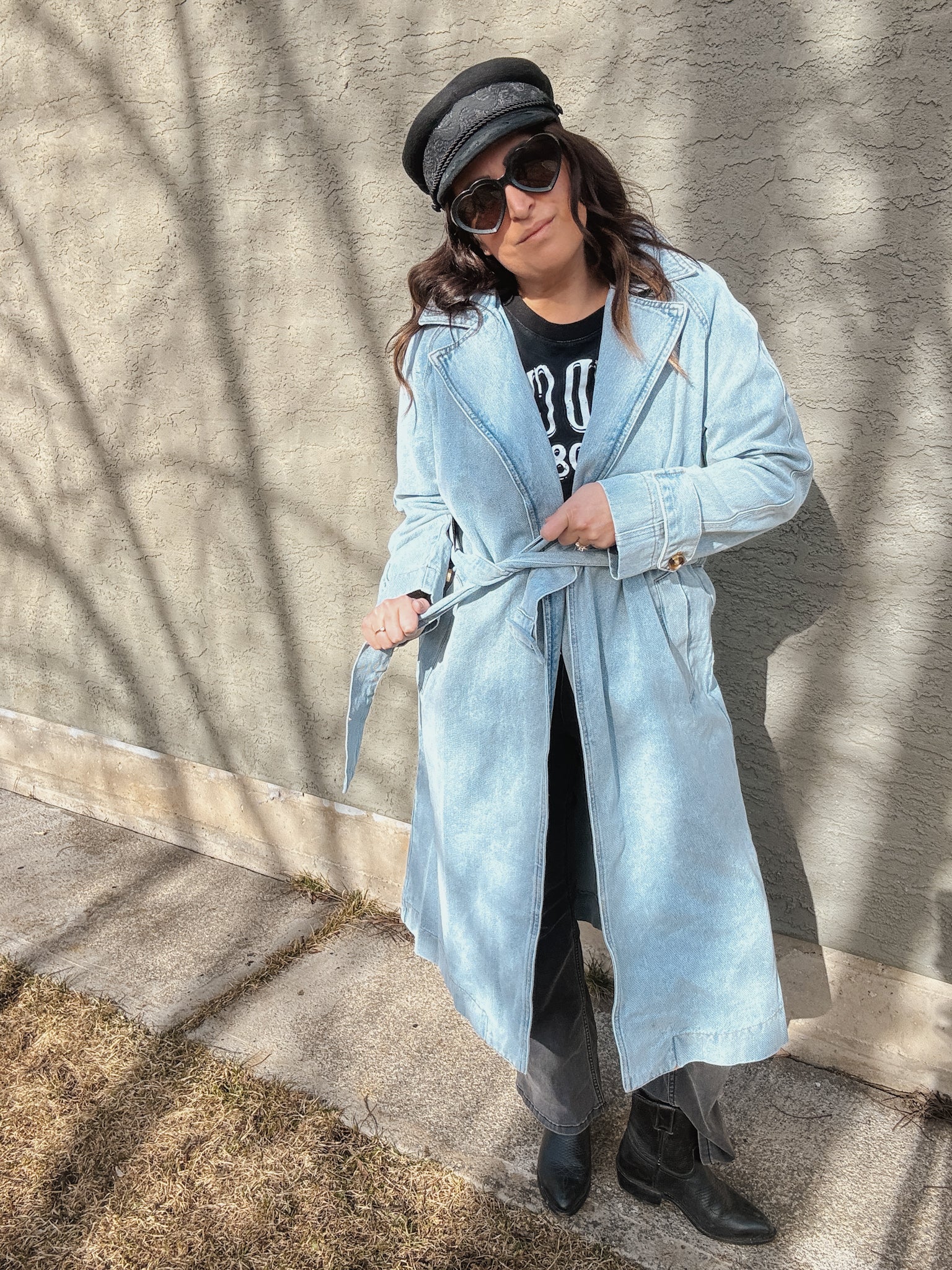 Brunette Caitlin Denim Trench