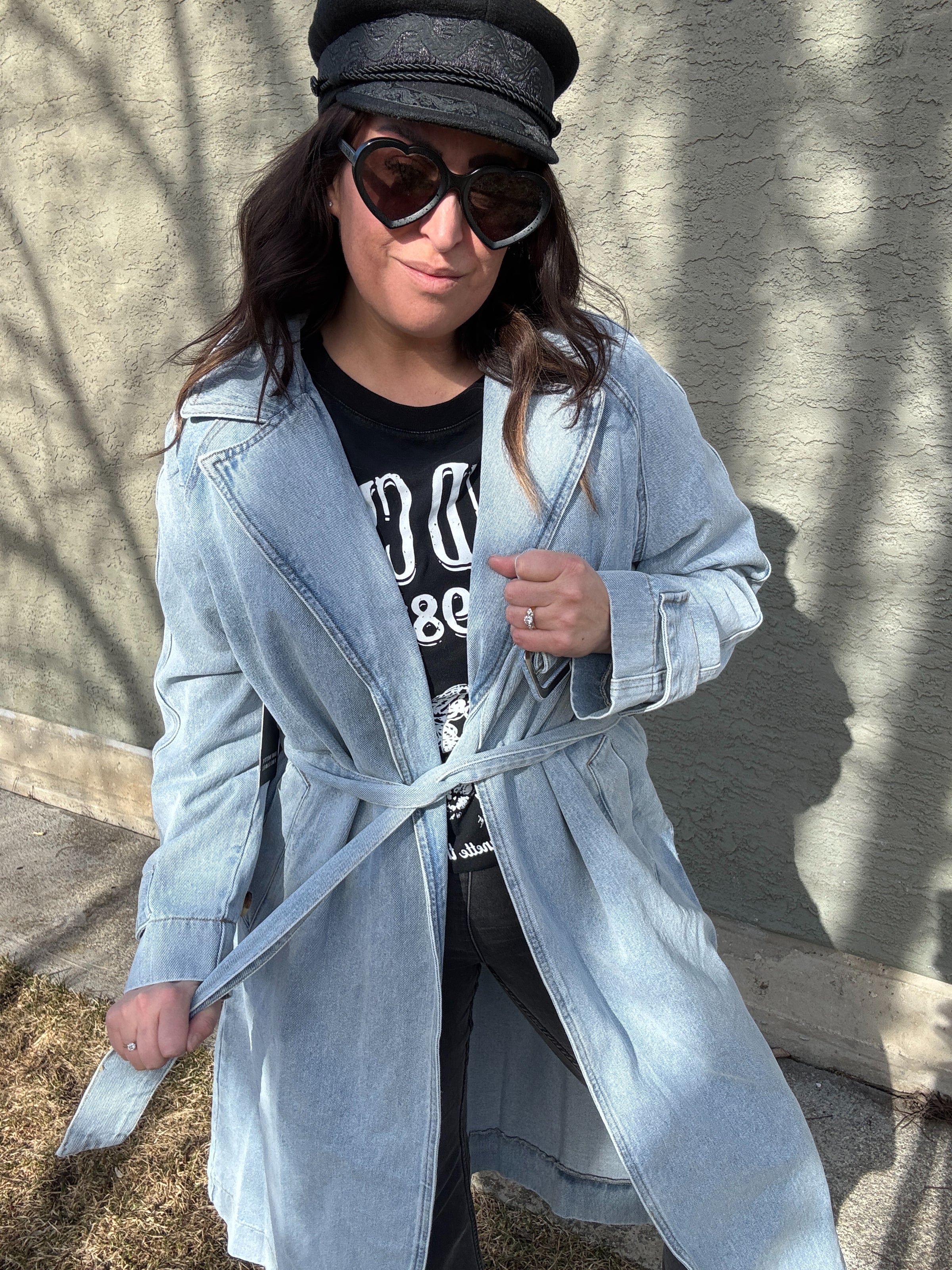 Brunette Caitlin Denim Trench