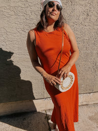 Z Supply Mystic Textured Dress Cabana Red