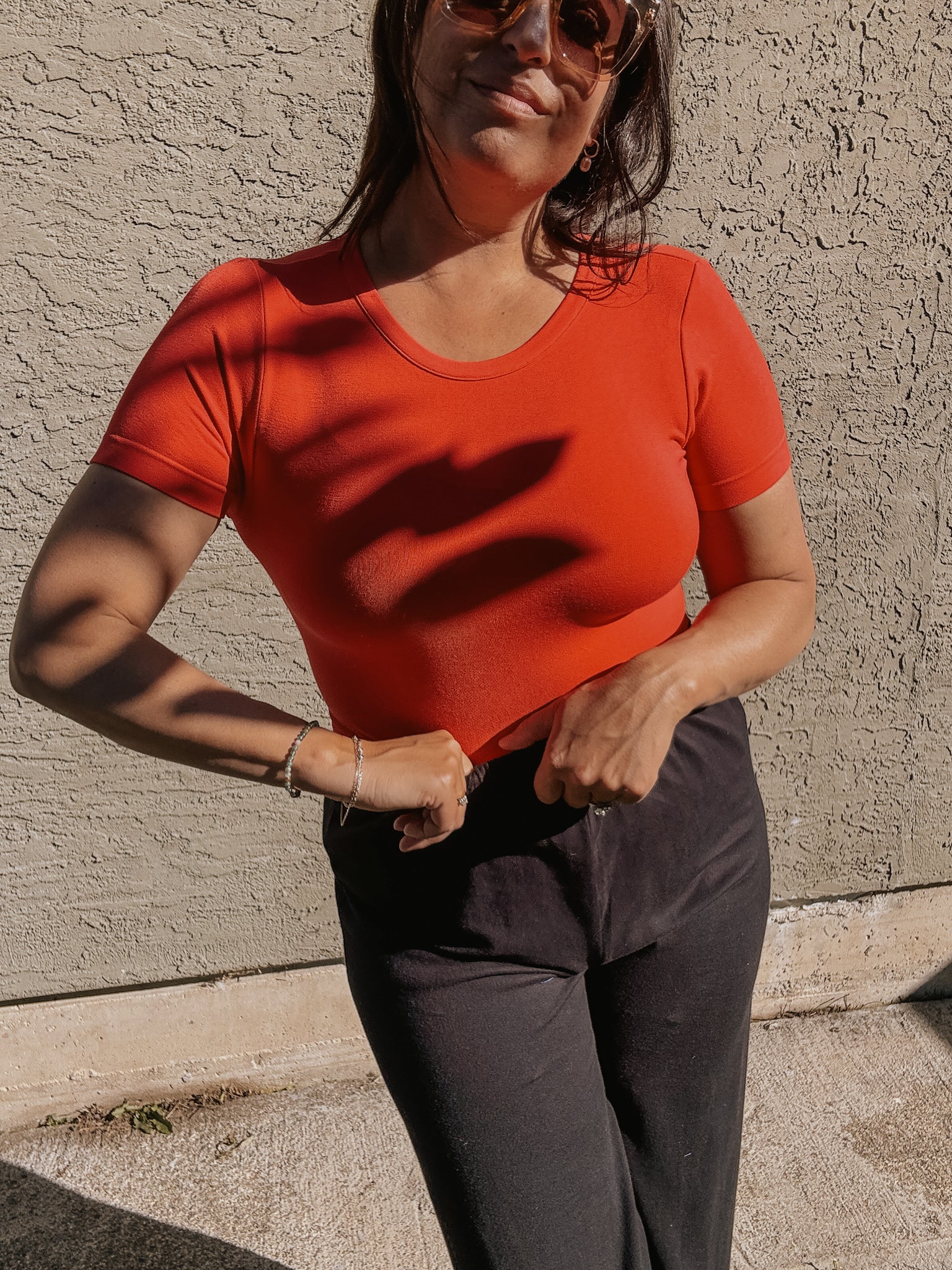 Bamboo Short Sleeve Crop Top