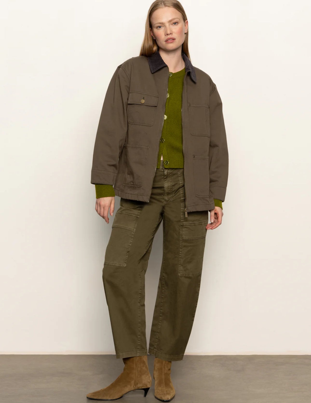 Sanctuary Barn Jacket in Burnt Olive