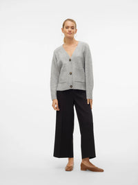 Vero Moda Boom Cardigan in Grey