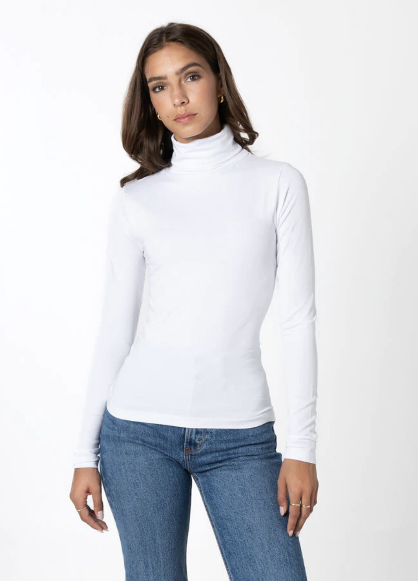 Bamboo Long Length Turtleneck