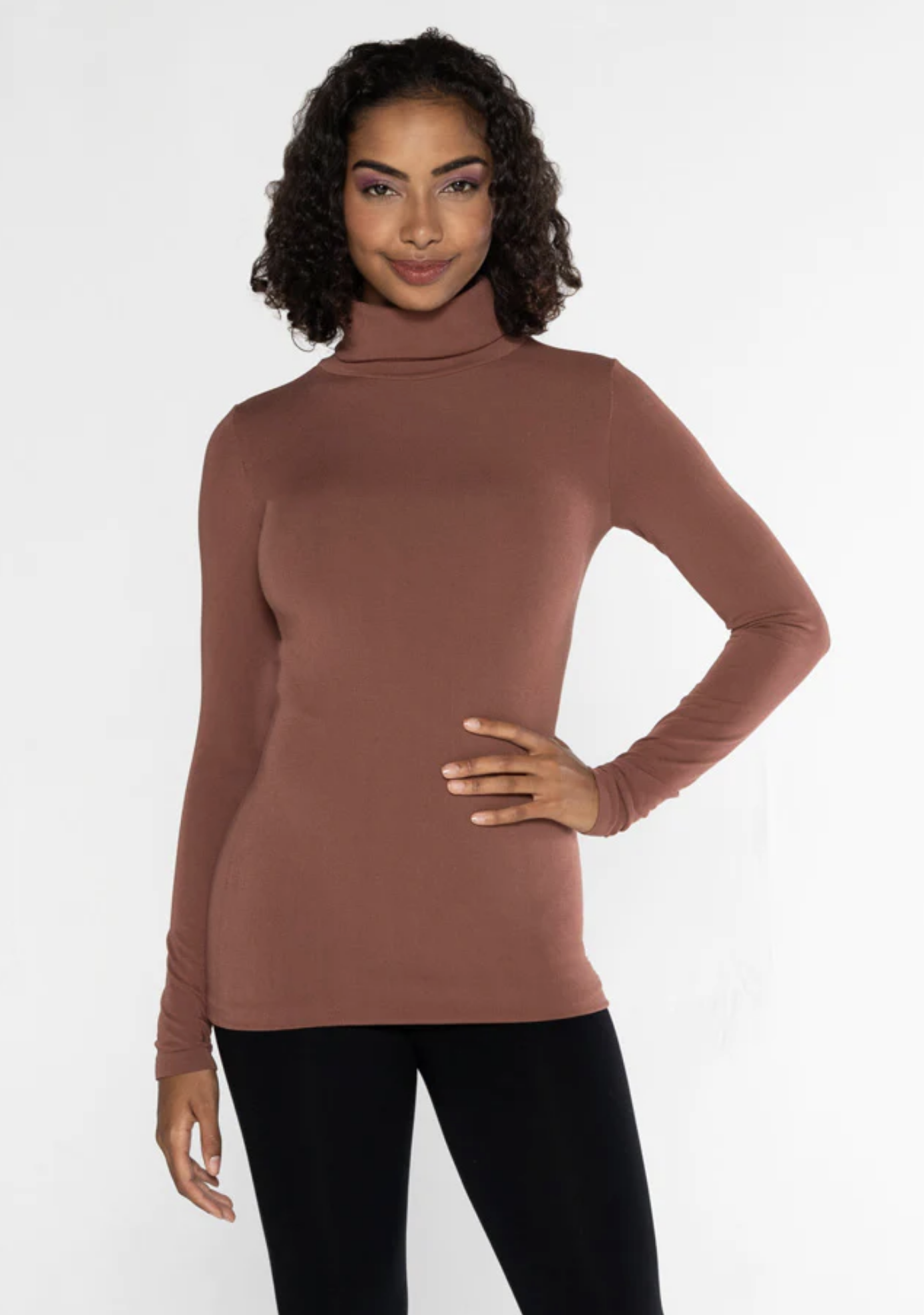 Bamboo Long Length Turtleneck