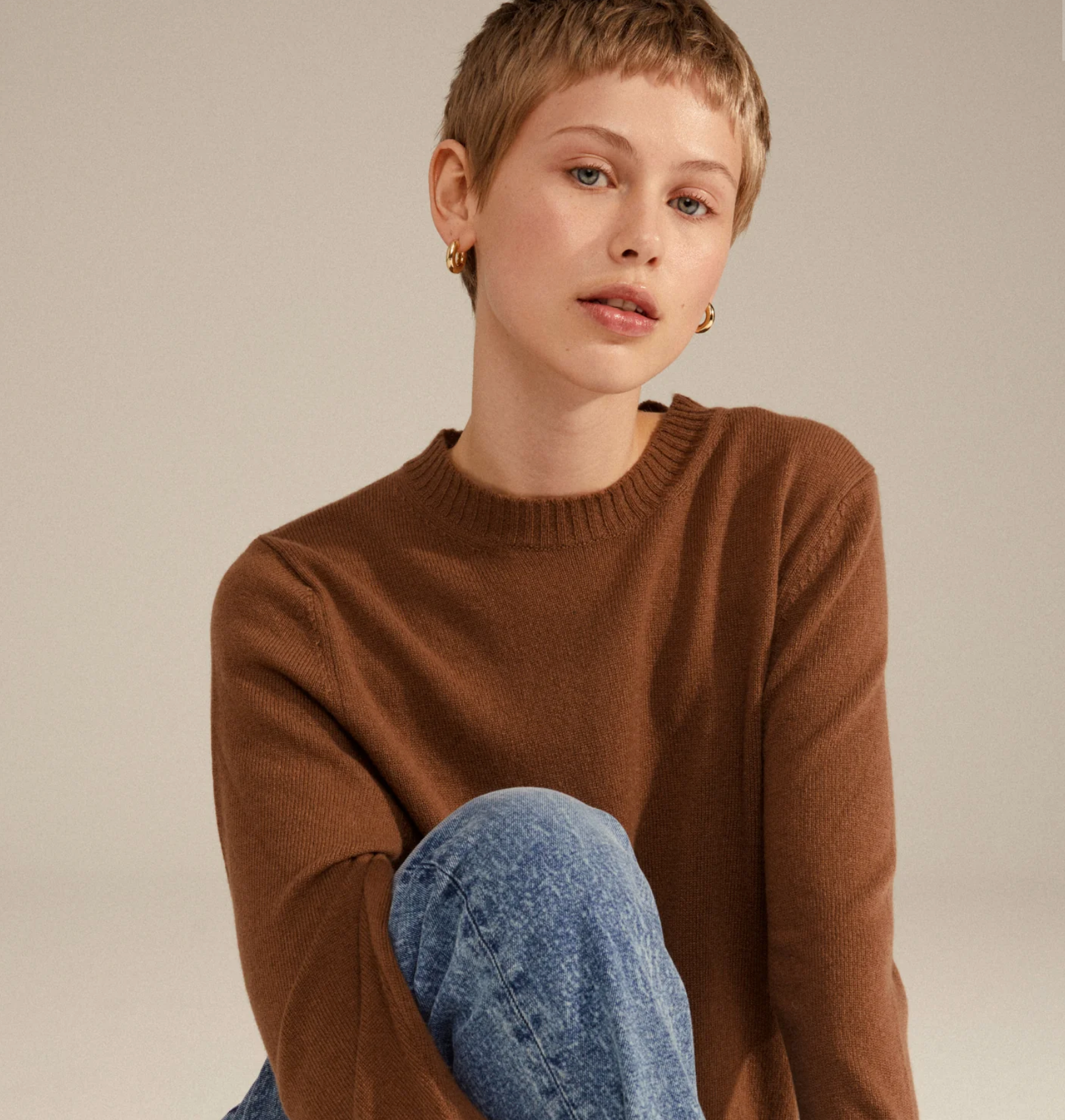 Pilgrim AICA Chunky Gold Plated Hoops