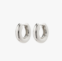 Pilgrim AICA Chunky Silver Plated Hoops