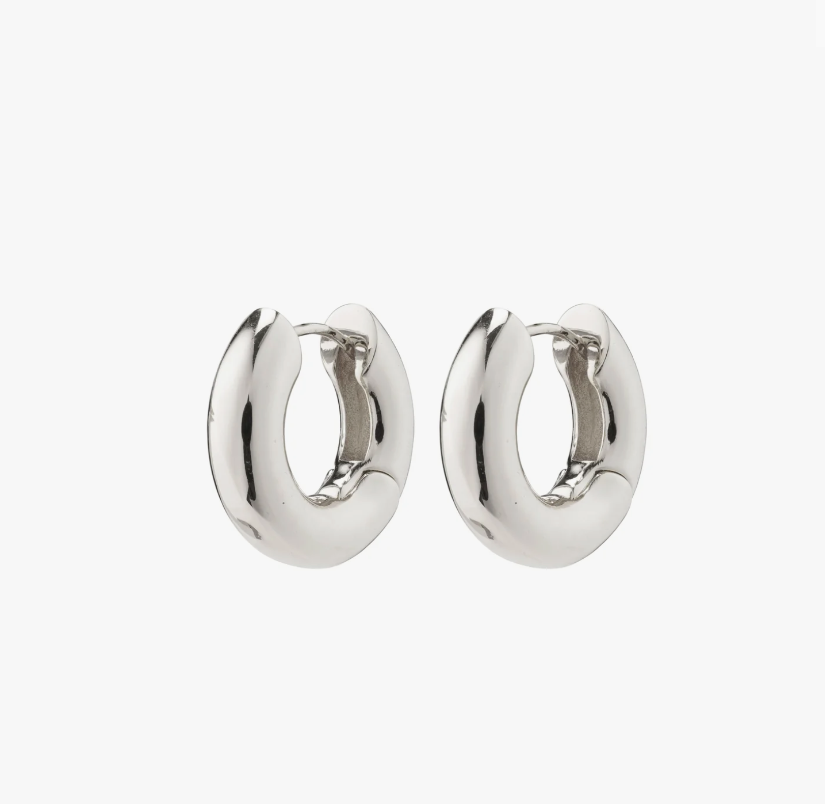 Pilgrim AICA Chunky Silver Plated Hoops