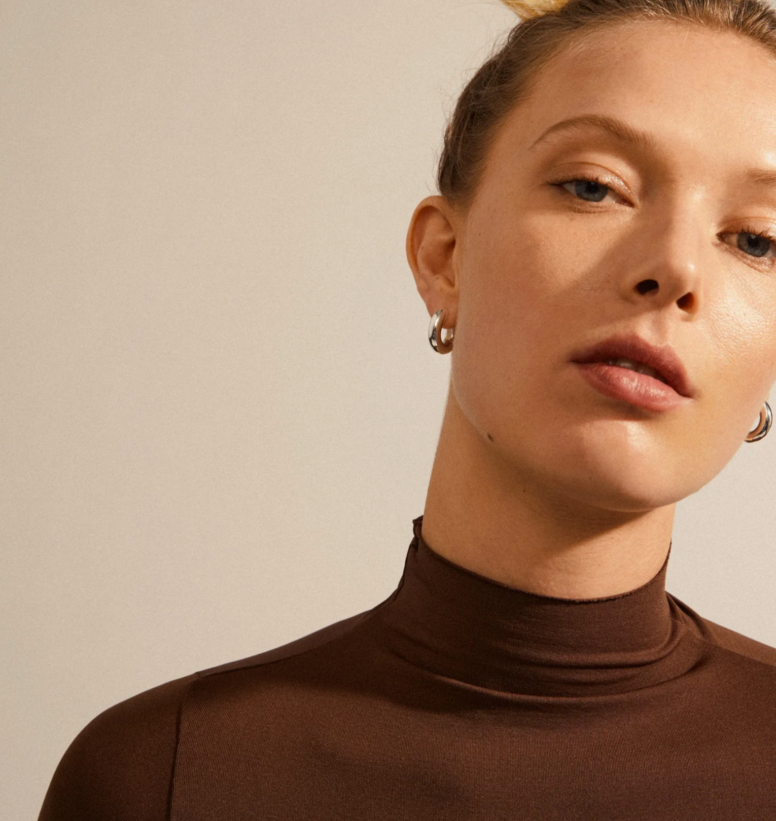 Pilgrim AICA Chunky Silver Plated Hoops