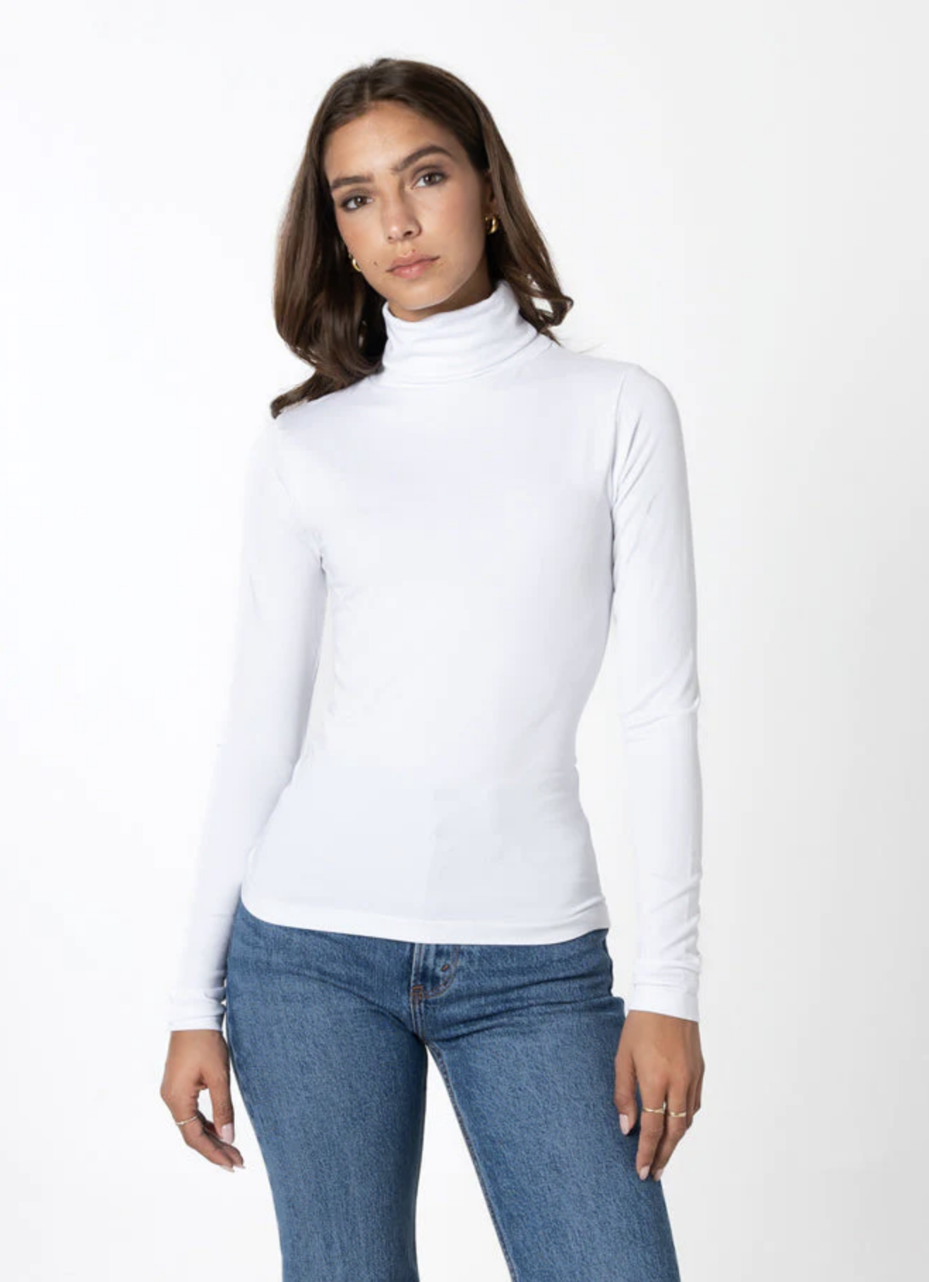 Bamboo Shorter Length Turtleneck