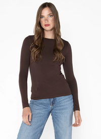 Bamboo Long Sleeve Crew Neck Top
