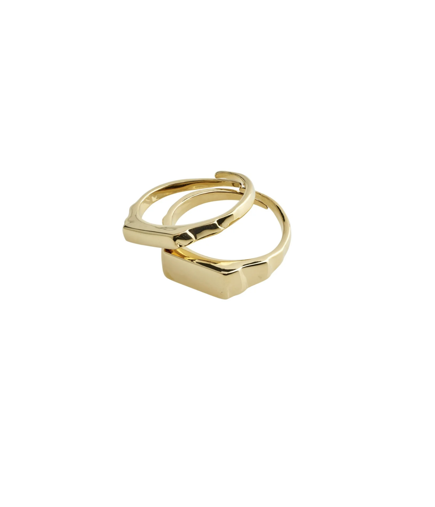 Pilgrim Blink 2 in 1 Ring Set in Gold