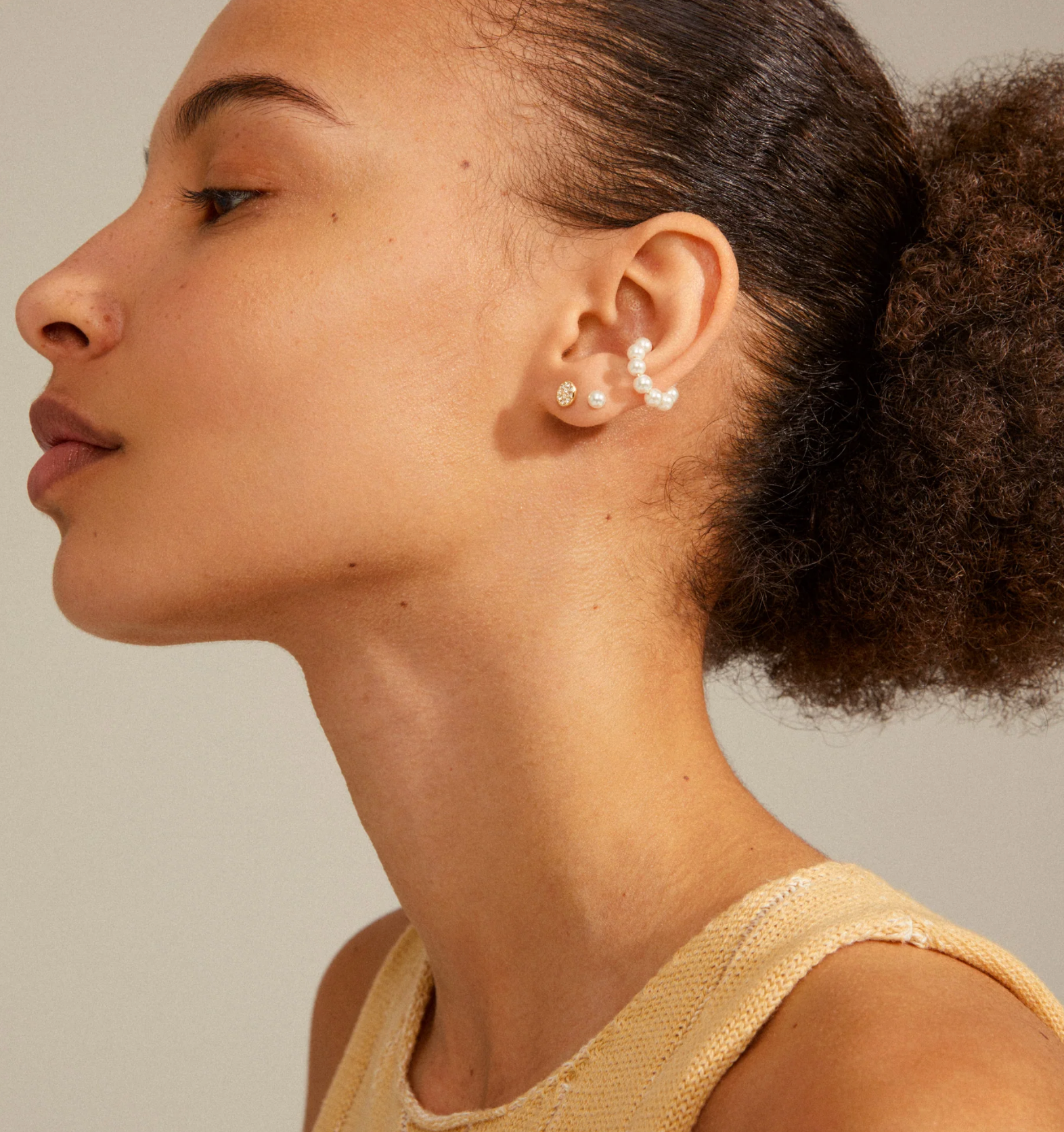 Pilgrim Beat 3 in 1 Earring Cuff Set Gold or Silver