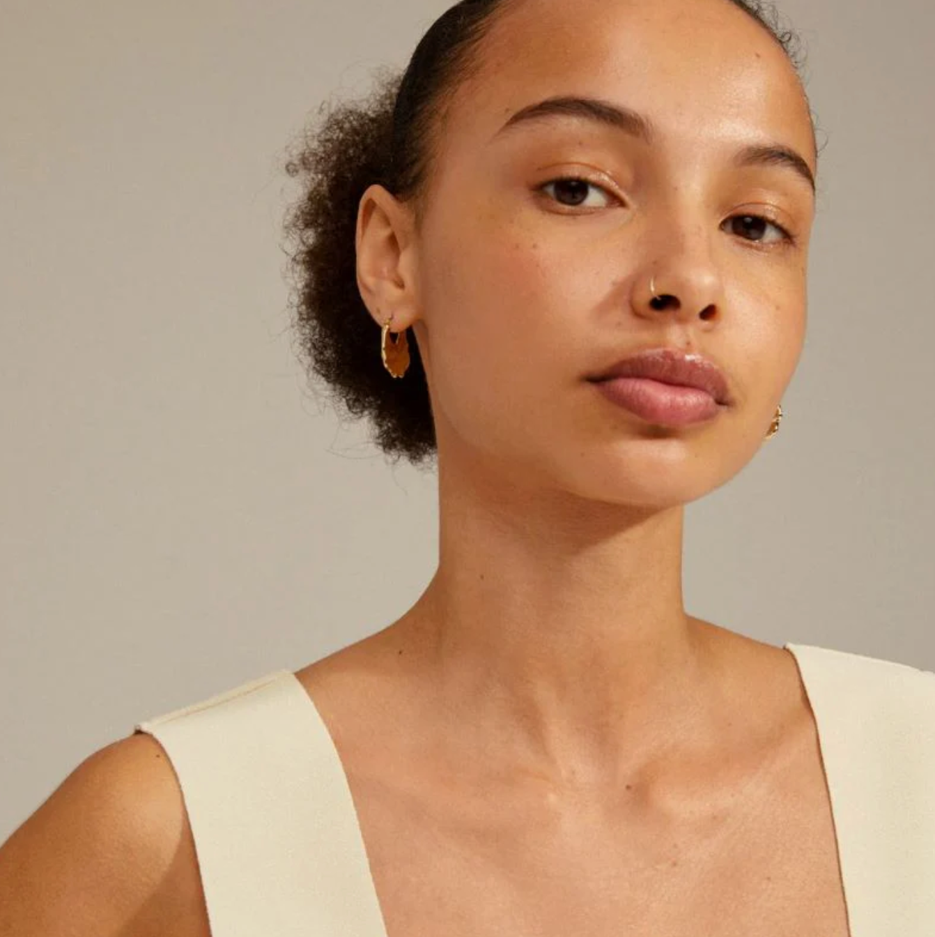 Pilgrim Flow Gold or Silver Plateed Hoops