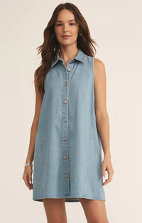 Z Supply Light Denim Mini Dress