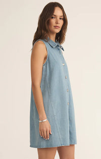 Z Supply Light Denim Mini Dress