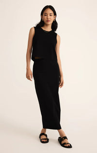 Z Supply Gail Midi Skirt Black