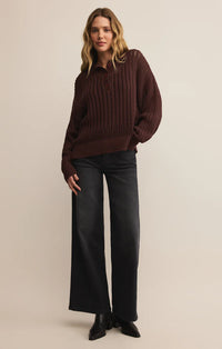 Z Supply Looking Glass Polo Sweater