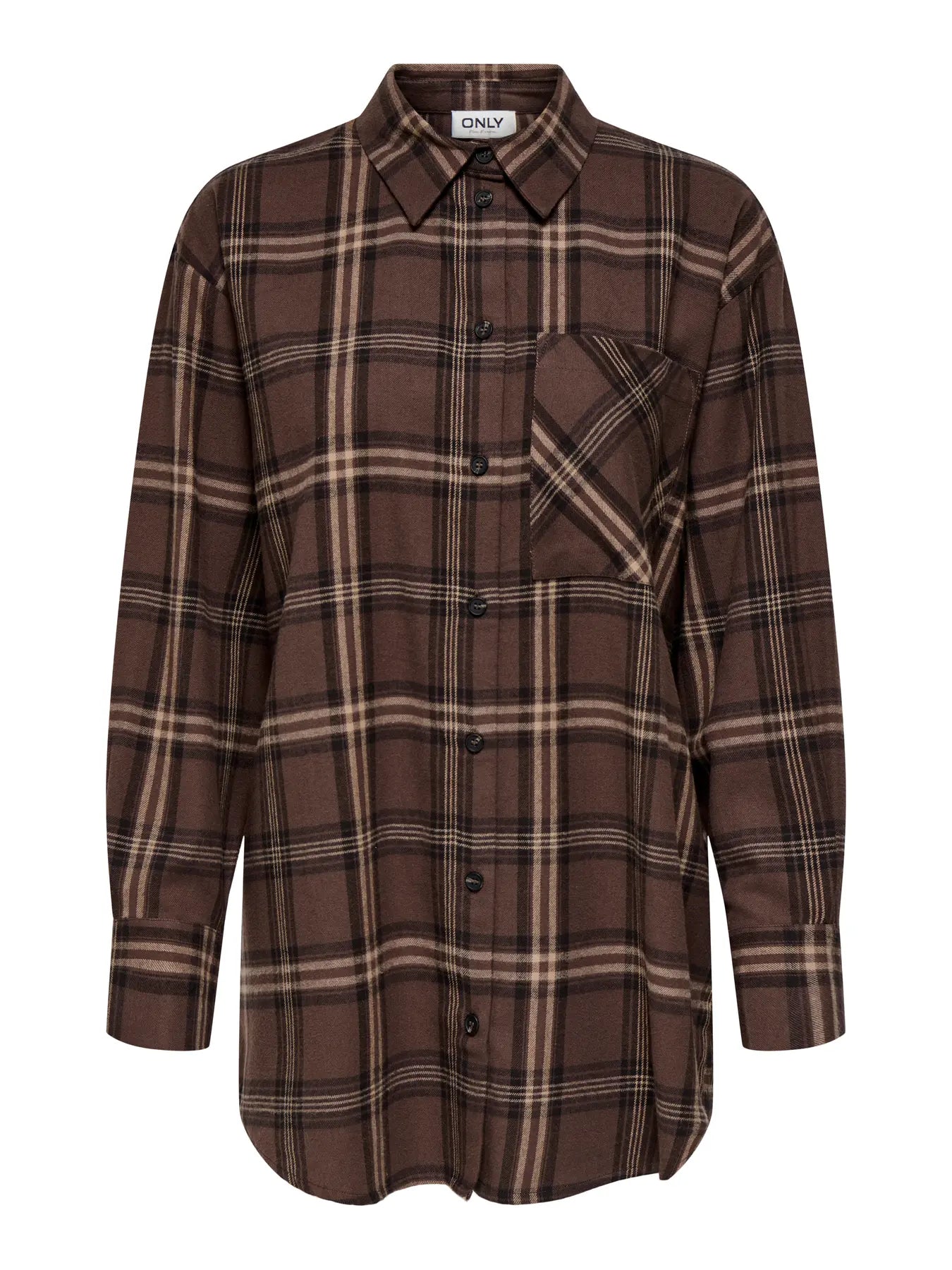 Only Julianna Check Loose Top