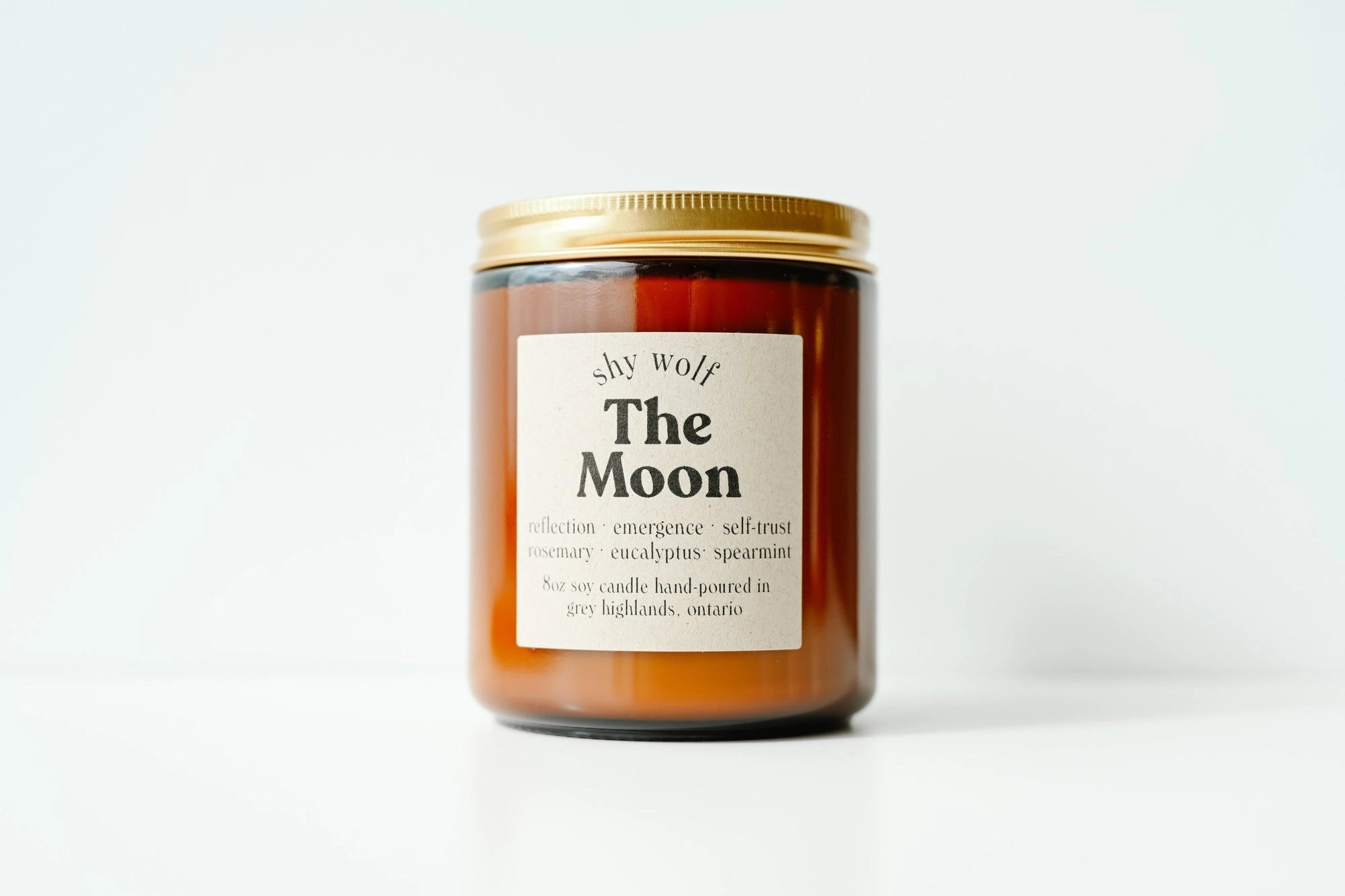 Shy Wolf Moon Tarot Soy Candle