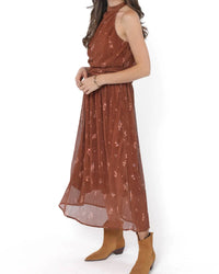 Sadie & Sage Last Dance Tie Back Midi Dress