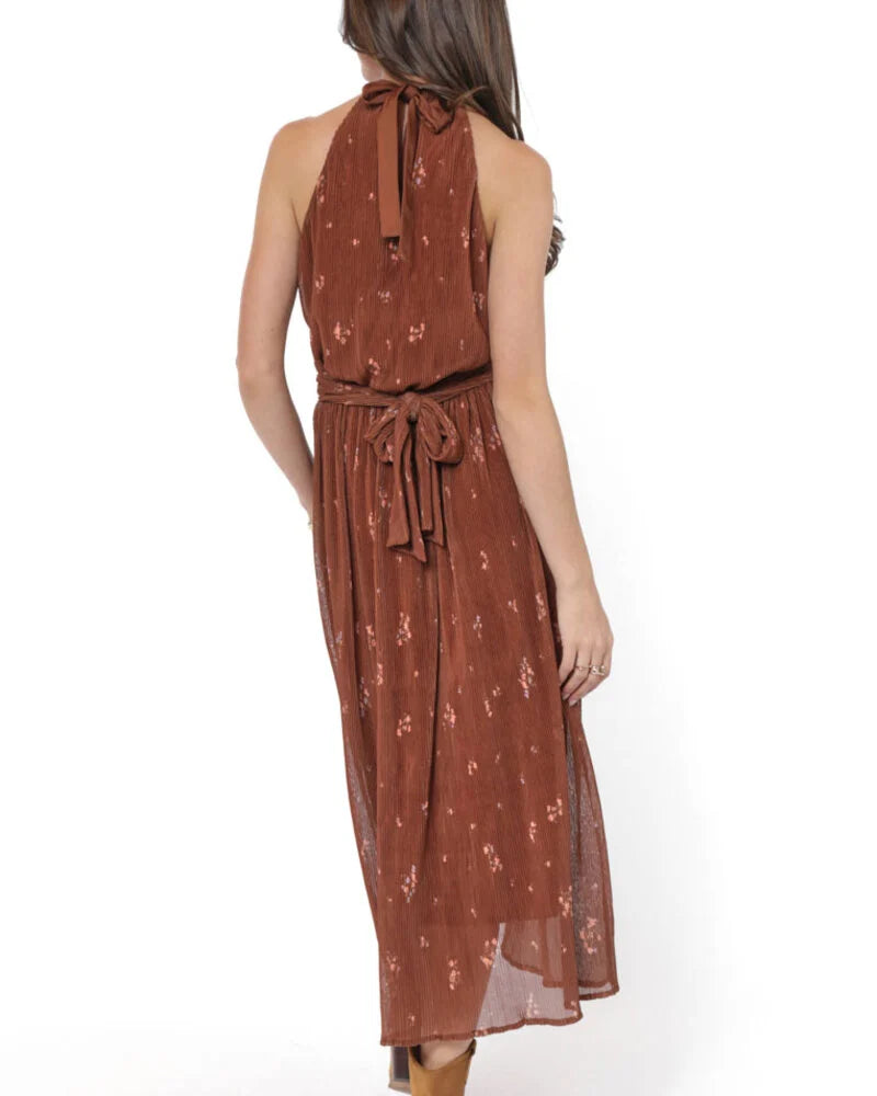 Sadie & Sage Last Dance Tie Back Midi Dress