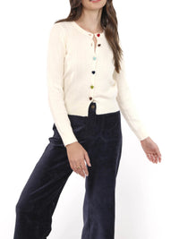 Sadie & Sage Mochi Heart Button Cardi