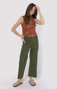 Sadie & Sage Last Dance Plisse High Neck Top