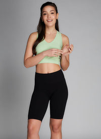 Bamboo Biker Ribbed Highwaisted Shorts in 3 colours