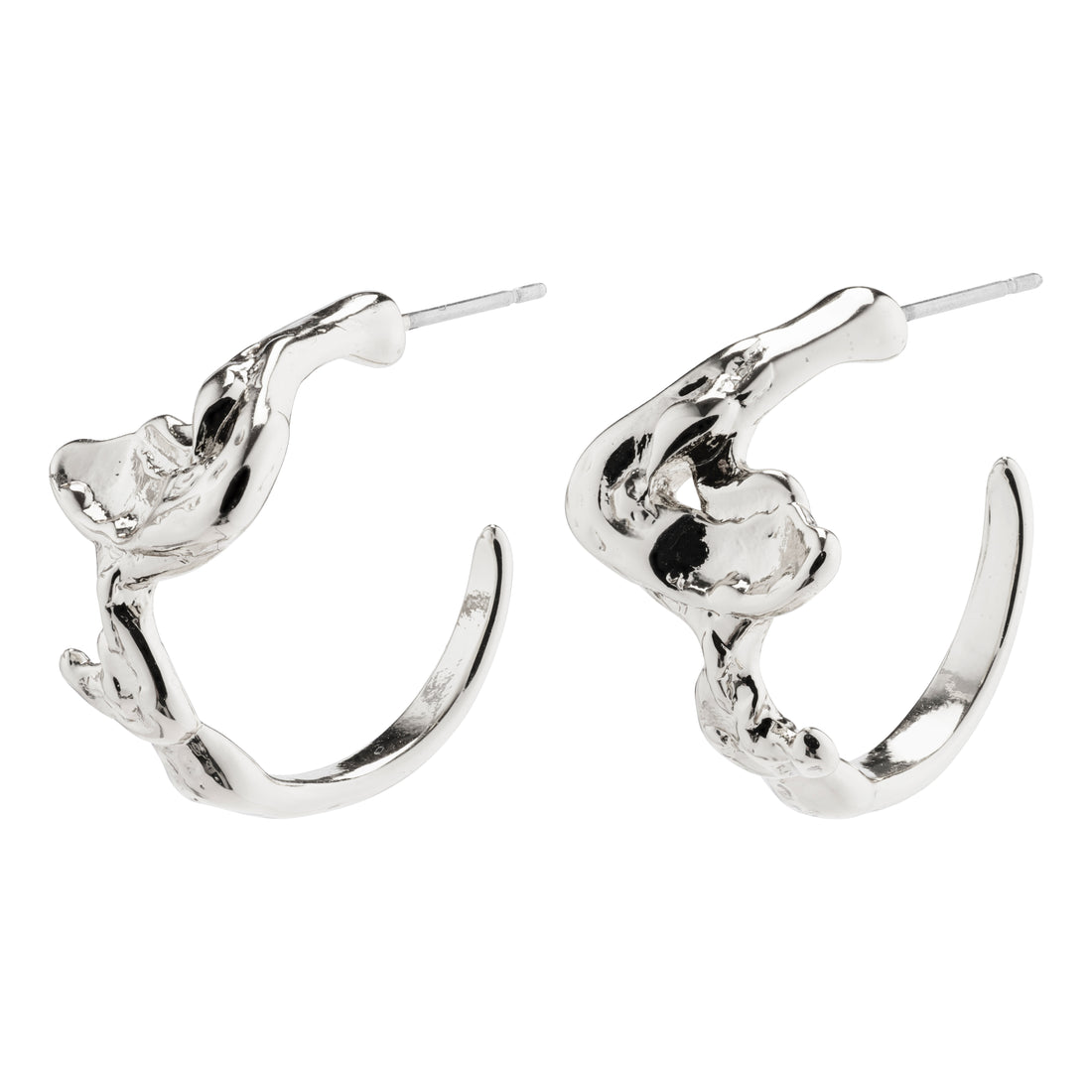 Pilgrim Tess Hoops Silver Plated