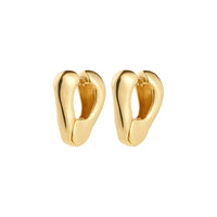Pilgrim Free Drop Huggie Gold or Silver Plated Earring